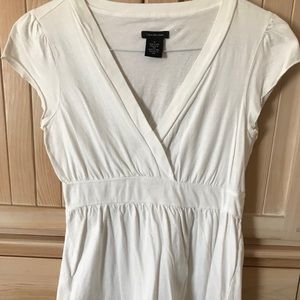 Calvin Klein Jeans White cross neck tee